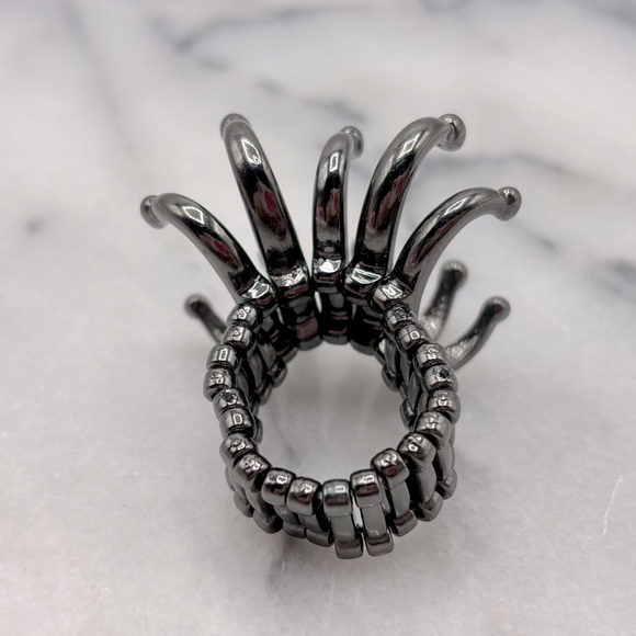 Gothic Grunge Modern Ring Costume Fashion Spike‎ Jewelry - Picture 4 of 5